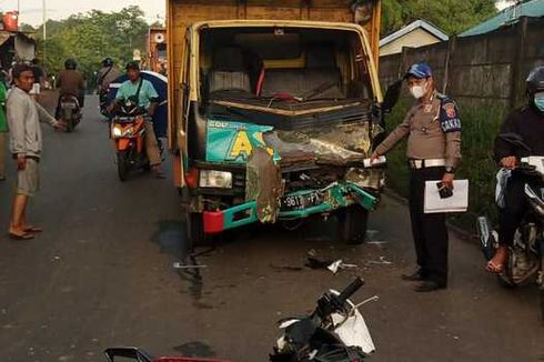 Pemotor Asal Cianjur Tabrak Truk di Jalan Raya Jonggol Bogor, 1 Tewas