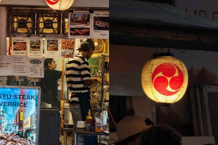 Tak hanya orang sibuk berlalu-lalang, sebagian besar restoran juga sibuk menyajikan pesanan dari antrean yang sudah mengular di depan toko makanan. Orang-orang berbondong-bondong mengisi perutnya dengan makanan hangat untuk menghangatkan diri dari kota Tokyo yang mulai dingin