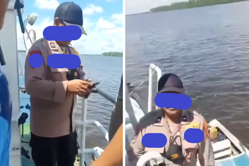 Viral, Video Oknum Anggota Polairud Disebut Minta 2 Galon Minyak ke ABK Kapal