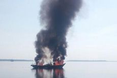 Uji Coba Mesin, Kapal Pengangkut 15 Ton BBM Terbakar