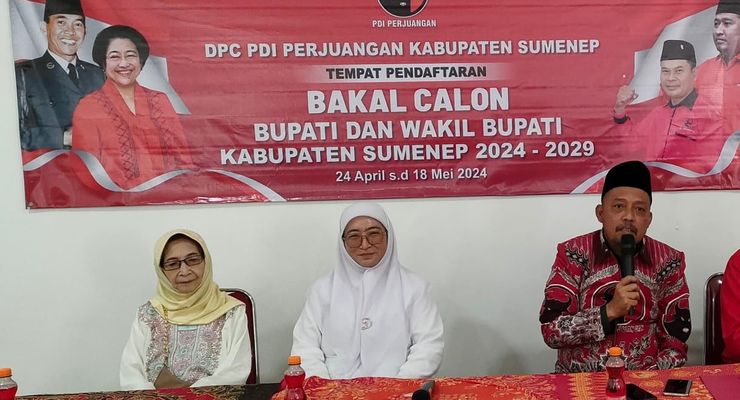 Daftar Bacawabup Lewat PDI-P, Wakil Bupati Sumenep Ingin Lanjutkan Romantisme bersama Bupati Fauzi