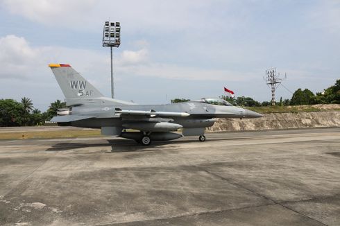 Latihan Bersama di Pekanbaru, TNI dan AU AS Kerahkan 6 Pesawat Tempur F-16