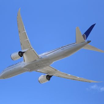 Ilustrasi pesawat Boeing 787 Dreamliner. 