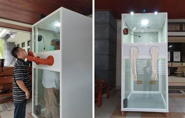 Bilik swab yang dibuat oleh dosen Fakultas Pertanian Universitas Gadjah Mada, Jaka Widada.