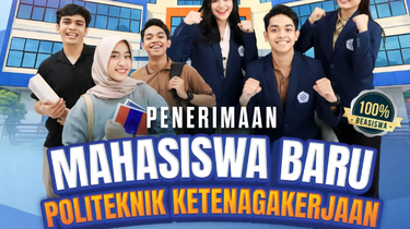 Pendaftaran Polteknaker 2026 Dibuka, Kesempatan Kuliah Gratis