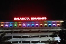 Lebih Indah, Balai Kota Semarang Meriah dengan 71 Lampu LED