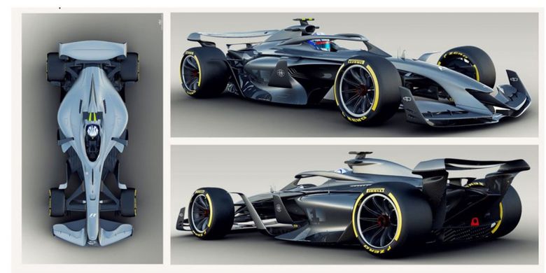 F1 memperlihatkan desain mobil balap mereka untuk masa depan