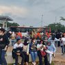 Pengunjung Malam puncak Jakarta Hajatan ke-495 Berdatangan Gunakan Berbagai Transportasi