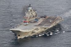Satu-satunya Kapal Induk Milik Rusia Terbakar