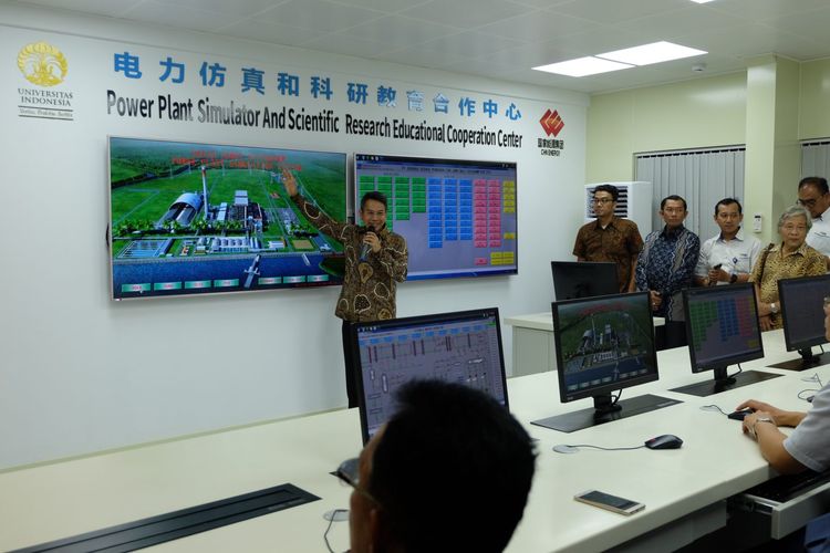 Power Plant Simulator and Scientific Research Educational Cooperation Center di Fakultas Teknik Universitas Indonesia, Depok, Jawa Barat.