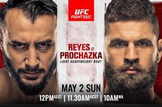 VIDEO - UFC Vegas 25, Serangan Sikut Berputar Prochazka Buat Reyes Tersungkur