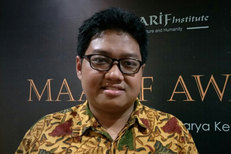 Direktur Eksekutif Maarif Institute, Muhammad Abdullah Darraz ketika ditemui di kantornya, Jakarta, Kamis (8/2/2018).