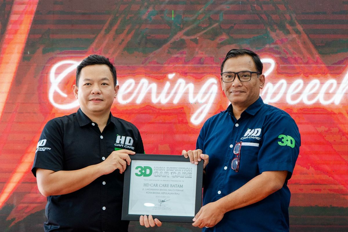 Penyedia layanan perawatan mobil asal Amerika Serikat (AS), HD Car Care, resmi membuka cabang baru di Kota Batam.