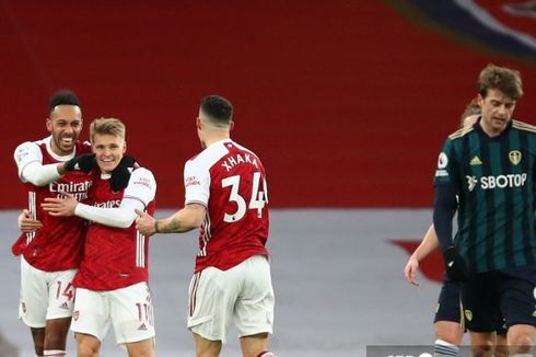 Arsenal Vs Leeds: Bikin Hattrick, Aubameyang Catat Pencapaian Istimewa