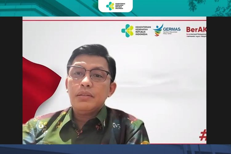 Kepala Pusat Krisis Kemenkes RI Sumarjaya dalam konferensi pers daring Kemenkes RI pada Rabu (21/6/2023).