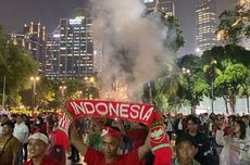 Indonesia Vs Arab Saudi, Suporter Rayakan Gol Marselino dengan Petasan di GBK