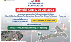 Ada Perubahan Jalur Contraflow di Tol Jakarta-Tangerang