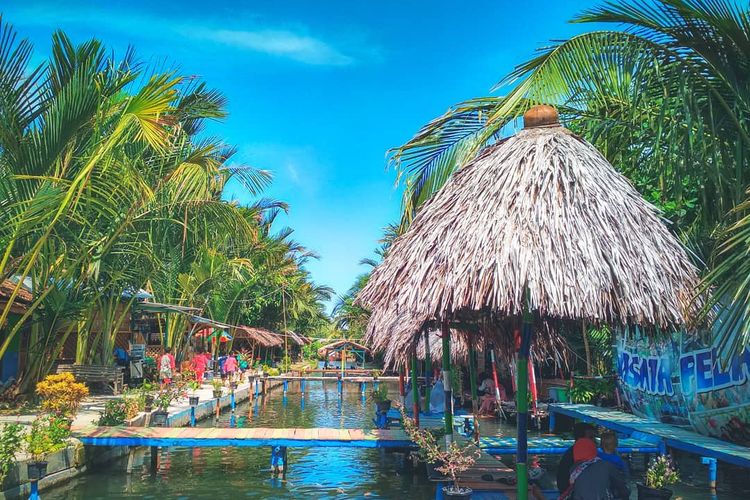 Pemandangan asri Wisata Pelang di Tuban, Jawa Timur. 