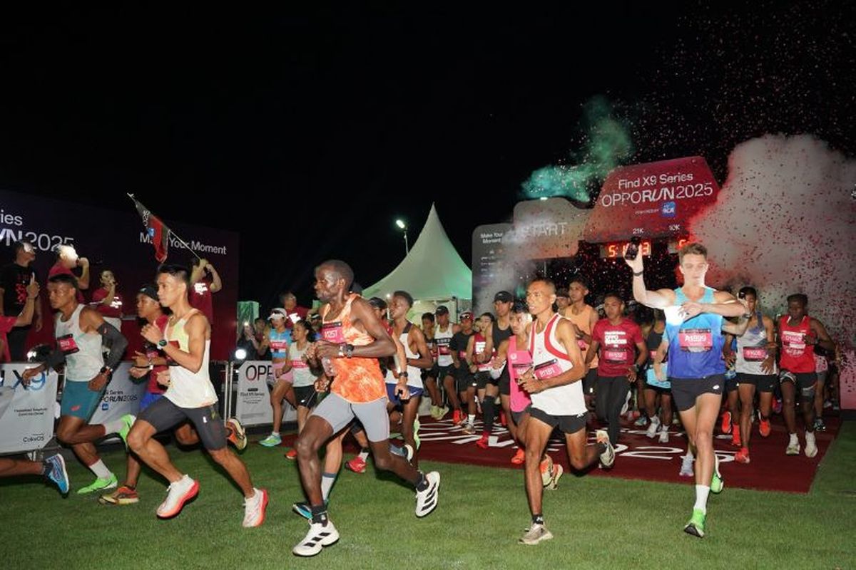Ribuan peserta memulai pengalaman lari paling berkesan mereka di OPPO Run 2025. 