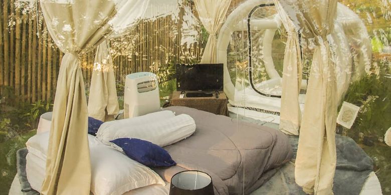 Nira Camper Village Glamping Bubble Tent Pertama Di Yogyakarta Halaman All Kompas Com