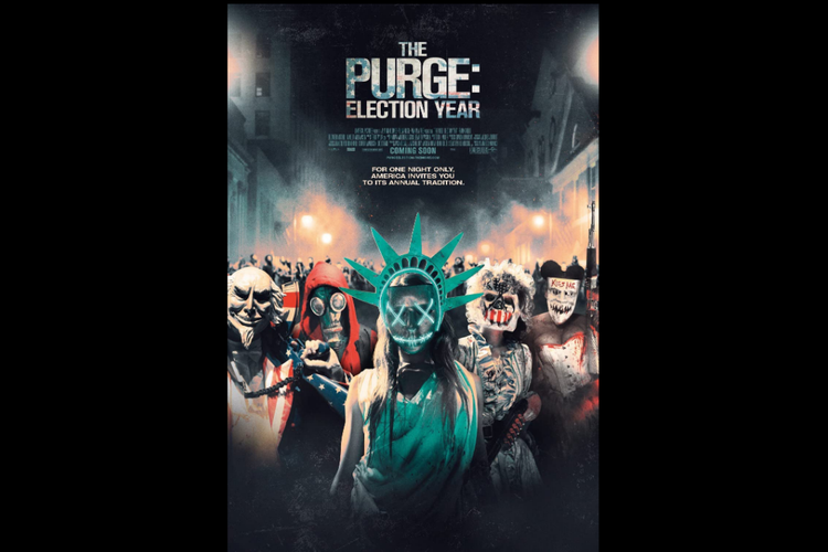 The Purge: Election Year (2016) tayang malam ini (6/1/2021) pukul 21.30 di GTV.