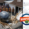INFOGRAFIK: Hoaks Meteor Jatuh Hantam Tembok Rumah, Foto Dibuat AI