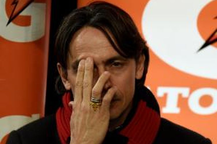 Pelatih AC Milan, Filippo Inzaghi.