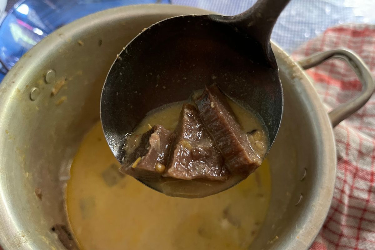 Krecek Rebung Khas Lumajang yang Sekilas Mirip Daging.