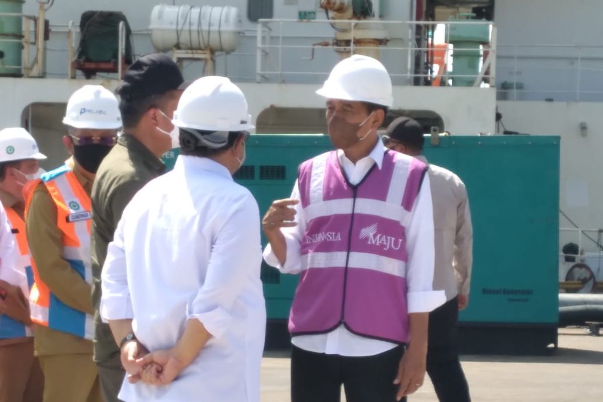 Terminal Kijing Pelabuhan Pontianak di Mempawai, Kalimantan Barat diresmikan Presiden Joko Widodo (Jokowi) pada Selasa (9/8/2022). 