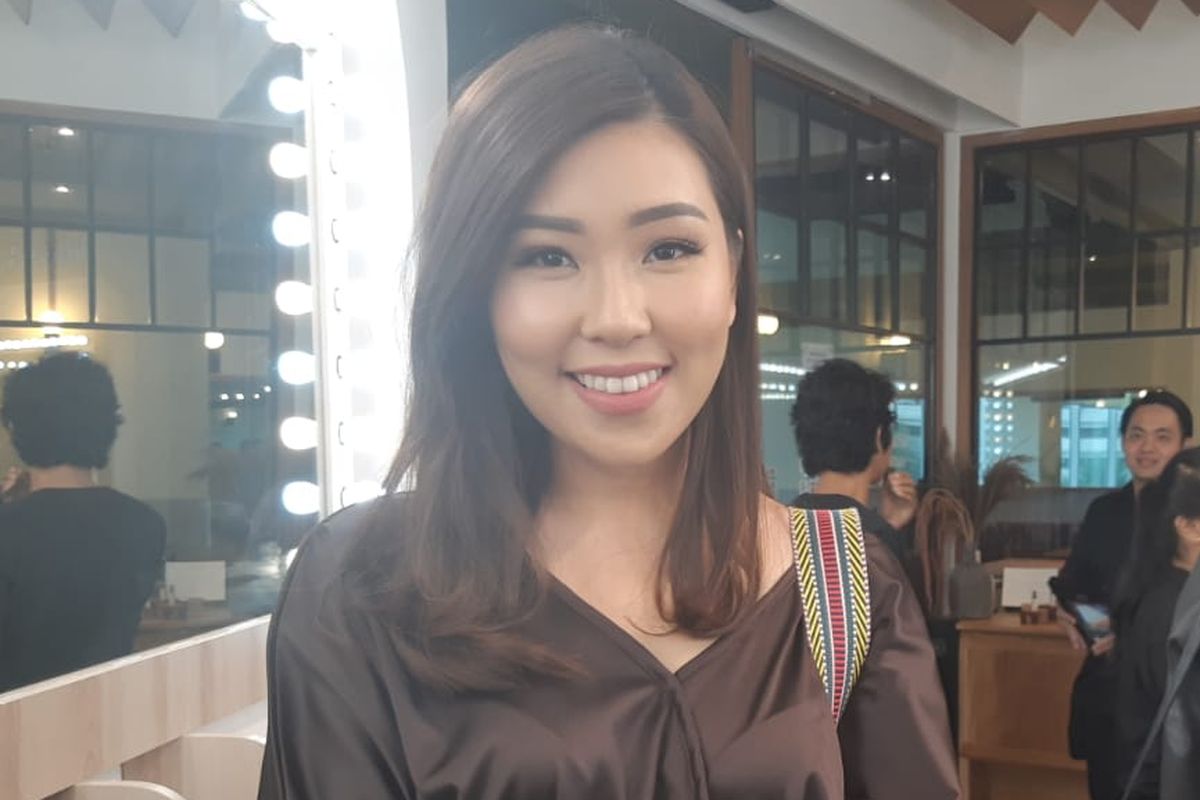Co-founder Aeris Beaute Teresa Tanubrata saat ditemui pada peluncuran Beauty Bar di Pacific Place, Jakarta Selatan, Jumat (22/3/2019).