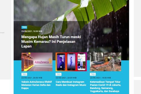 [POPULER TREN] Penjelasan Mengapa Hujan Masih Turun meski Musim Kemarau | Cara Buat Instagram Music