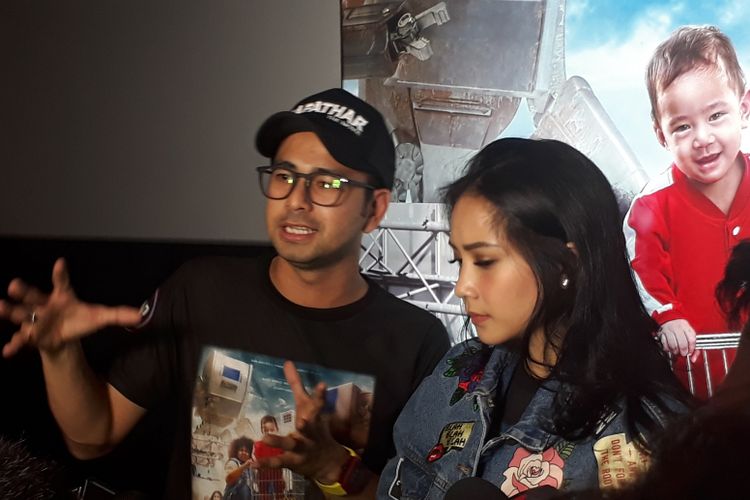 Raffi Ahmad dan Nagita Slavina saat dijumpai di CGV Blitz Grand Indonesia, Jakarta Pusat, Rabu (10/5/2017).