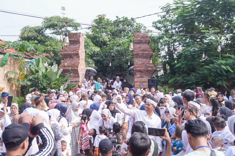 Dedi Mulyadi menginisiasi lomba Balita Gemoy di Lembur Pakuan, Subang, Jawa Barat, Minggu (10/12/2023).
