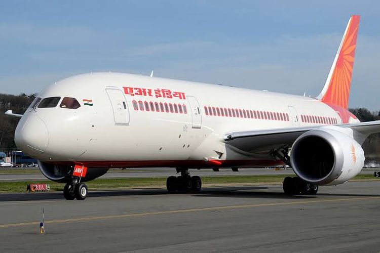 Ilustrasi pesawat Boeing 787 Air India.