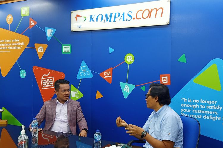 CEO Education Malaysia Global Services (EMGS) Mohd Radzlan Bin Jalaludin saat berkunjung ke Kompas.com, Senin (20/6/2022).