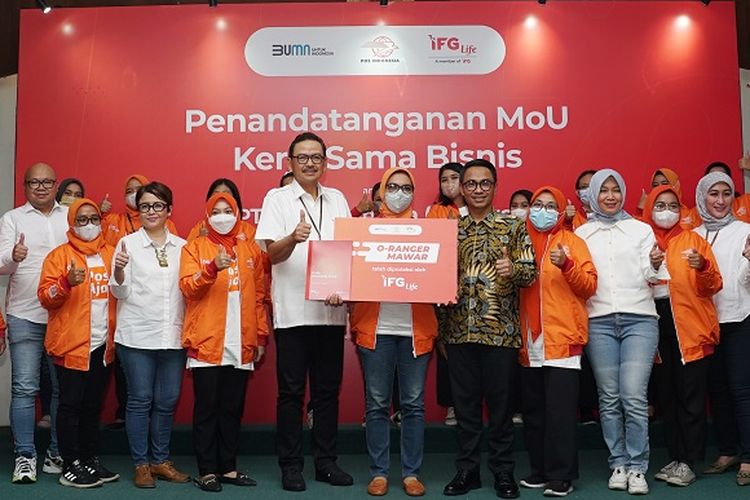 PT Asuransi Jiwa IFG (IFG Life) melakukan penandatanganan nota kesepahaman dengan PT Pos Indonesia (Persero) 