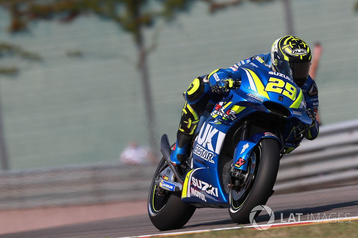 Andrea Iannone tercepat di FP1 GP Jerman 2018.