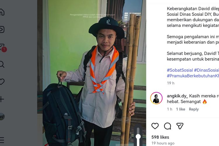 Cerita David, Siswa SLB Wakili DIY Ikut Jamnas Pramuka Berkebutuhan Khusus 2026