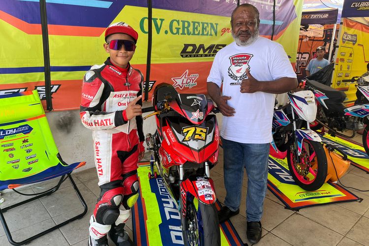 Kisah Rider 12 Tahun Asal Papua di HDC 2024, Cinta Balap dari Suara Knalpot