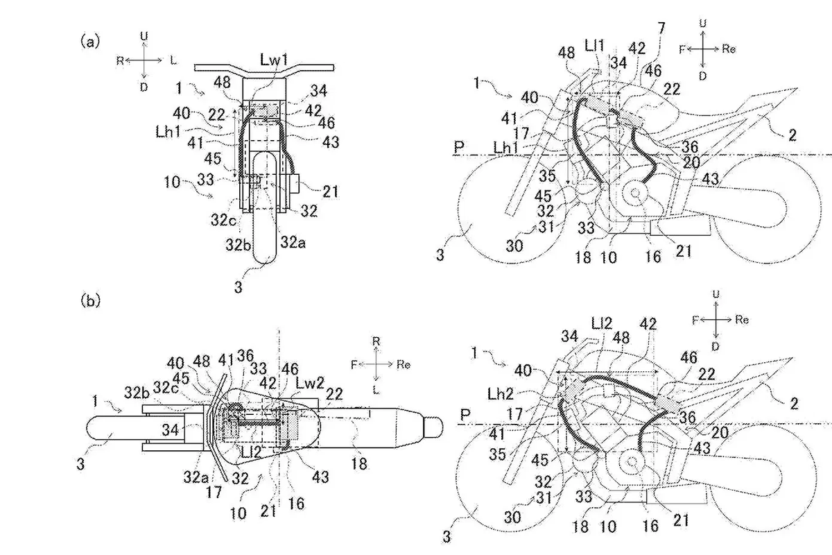 Gambar paten motor turbo elektronik Yamaha