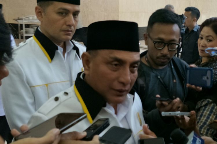 Eddy Rahmayadi saat masih menjadi Panglima Komando Cadangan Strategis Angkatan Darat (Pangkostrad) di acara ikrar pemenangan calon kepala daerah PKS, sebelum maju Pilgub Sumut, beberapa waktu lalu. 