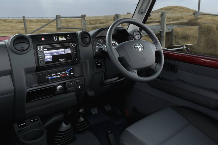 Ilustrasi interior Toyota Land Cruiser 70 Series
