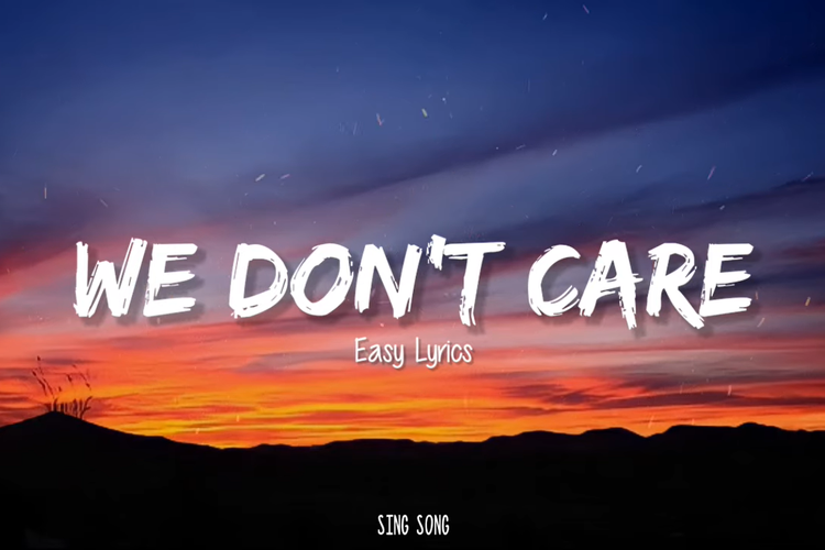 video lirik lagu trending We Don't Care - Xman Ndugal