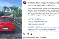 Video Honda Brio Halangi Laju Ambulans di Salatiga