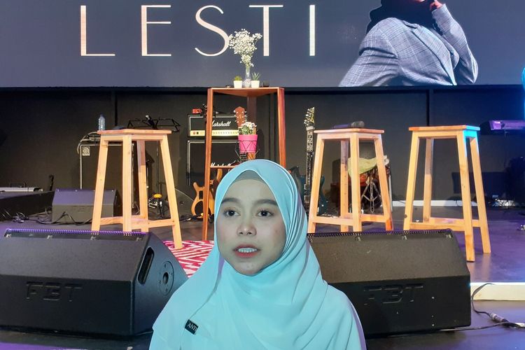Lesti Kejora saat ditemui di sela-sela peluncuran singel Tirani di kawasan Tanah Abang, Jakarta Pusat, Jumat (31/1/2020).