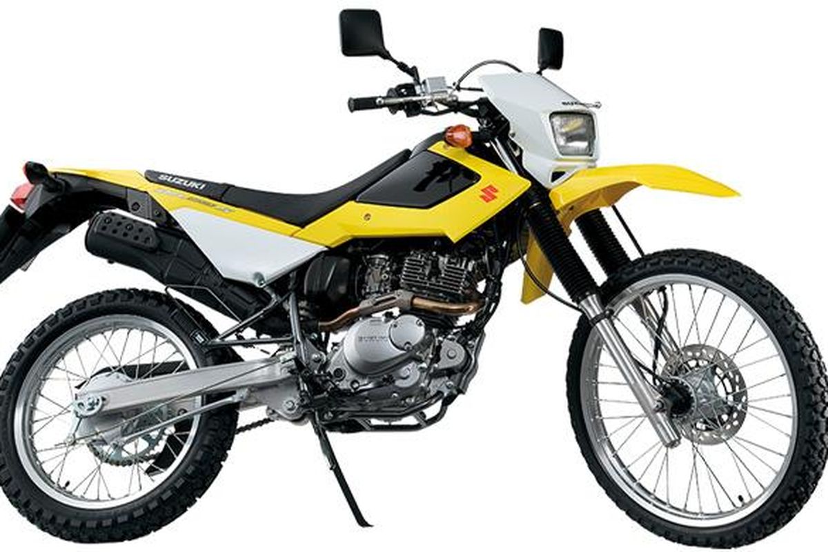 Suzuki DR200S tampil dengan desain baru yang lebih ideal.