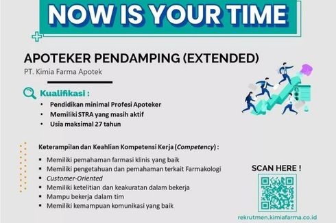 Lowongan Kerja Kimia Farma Apotek, Ini Posisi dan Persyaratannya