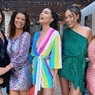 Model Seksi Olivia Culpo Bergaya dengan Dress Pelangi Harga Rp 9 Juta