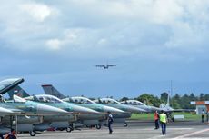 6 Pesawat Tempur F16 Lanud RSN Pekanbaru Ikuti Latihan Cope West 2018