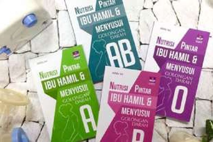 Buku-buku ini bisa menambah wawasan dan pengetahuan bagi para ibu hamil dan menyusui dalam memilih jenis makanan dan minuman yang harus dikonsumsi setiap hari sesuai golongan darah masing-masing. 